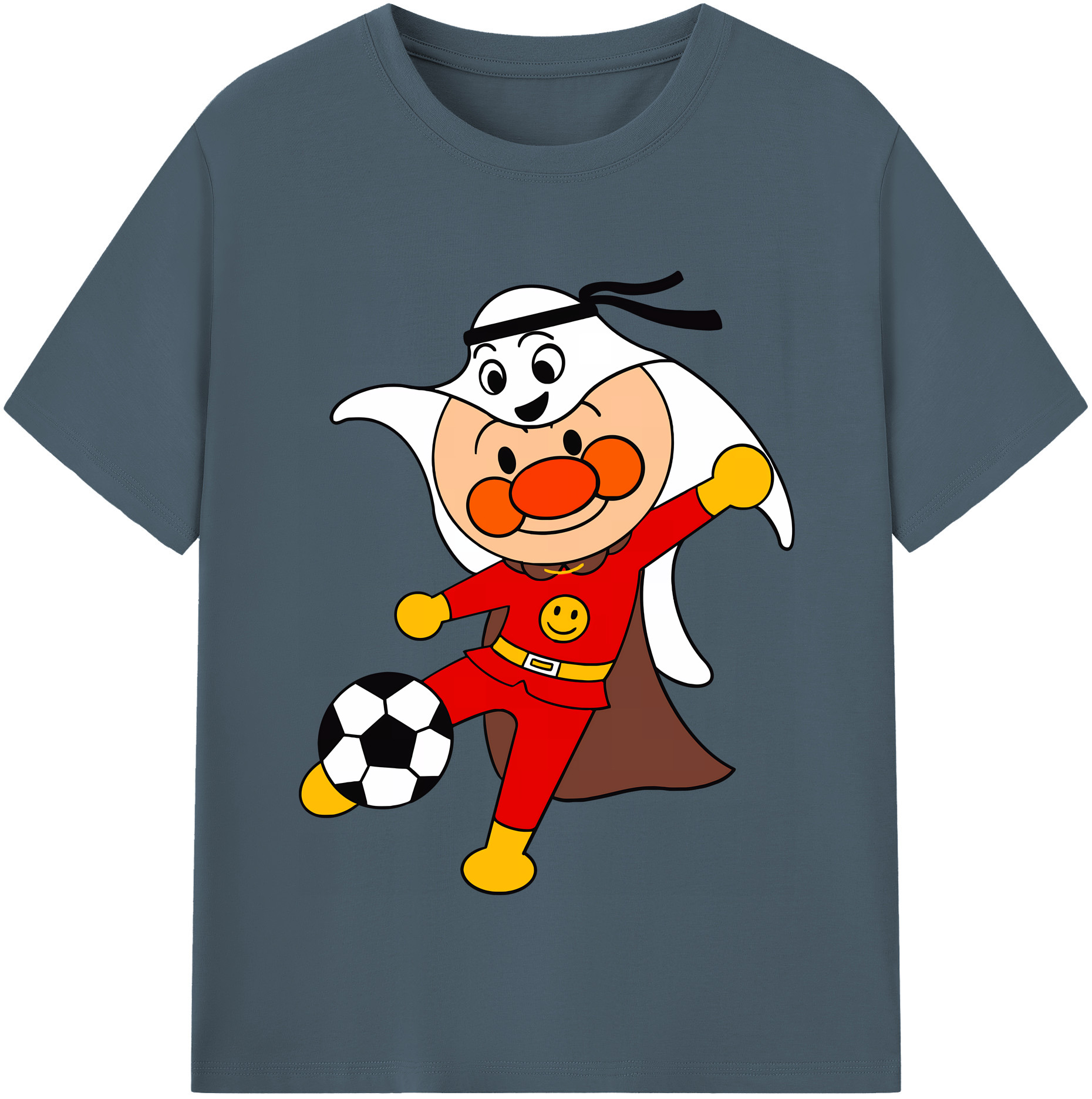 （画像用） アンパンマン Anpanman 綿100％半袖Tシャツ（フロントプリント）